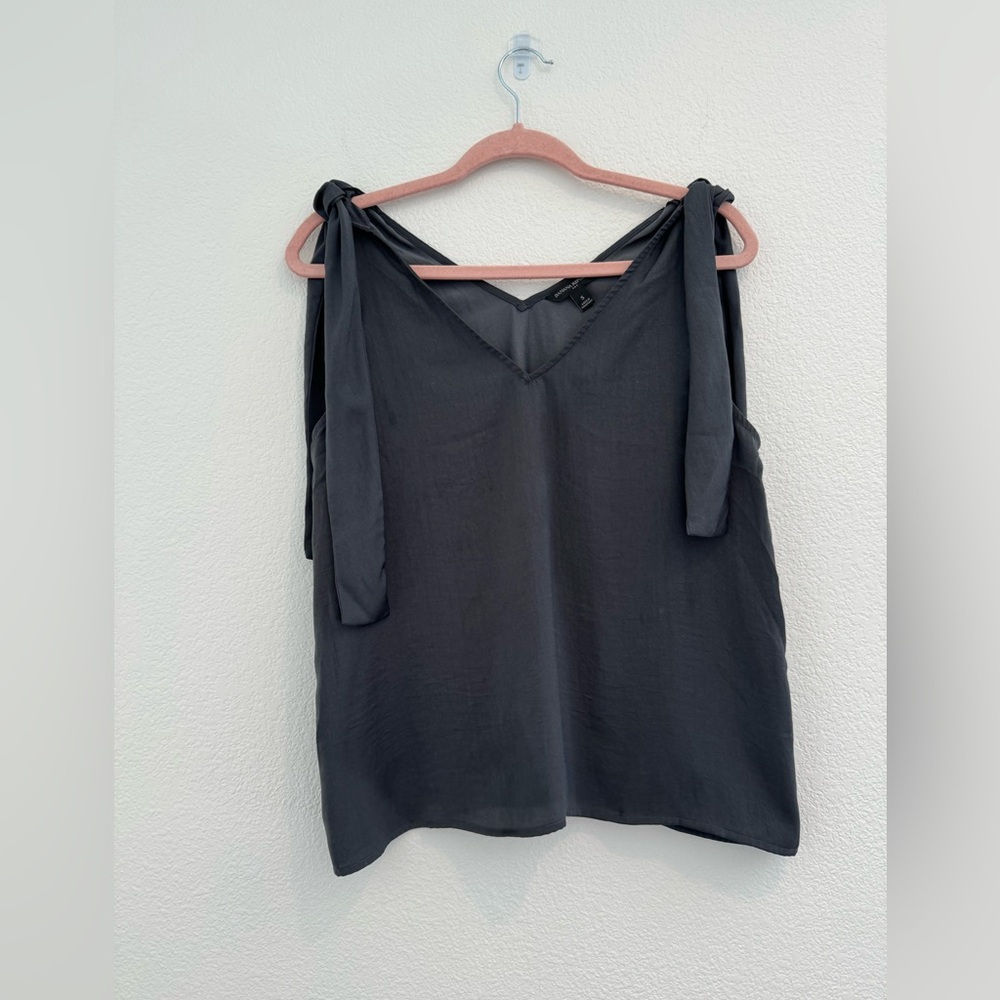 Banana Republic - Tie Sleeve Tank Top - Grey - Size S
